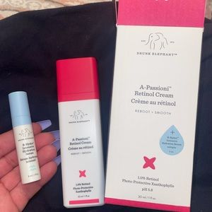 Drunk elephant retinol cream reboot and smooth. 1% retinol cream